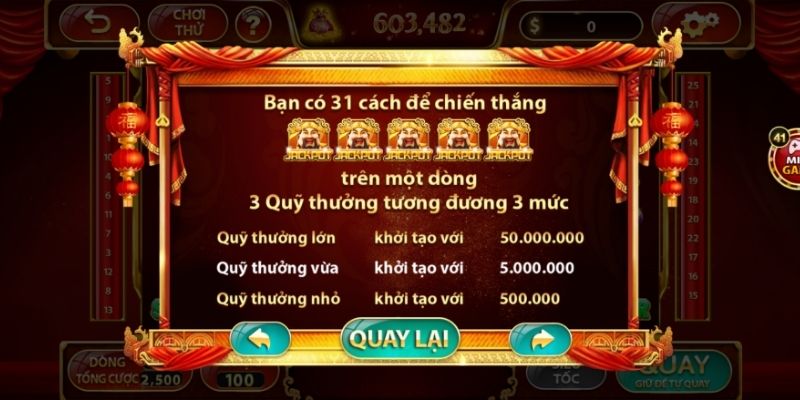 Cách khởi tạo Jackpot trong nổ hũ Thần Tài